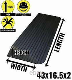 RK Safety RK-RTR Rise Solid Rubber Power Wheelchair Scooter Threshold Ramp