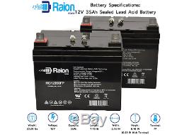 Raion Power 2 Pack RG12350 12V 35Ah Jazzy Select GT Power Chair Scooter Battery