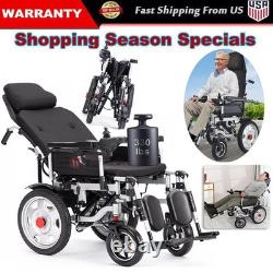 Reclining Electric Wheelchair All Terrain 4 Wheels Foldable Mobility Scooter