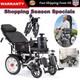Reclining Electric Wheelchair All Terrain 4 Wheels Foldable Mobility Scooter