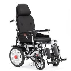 Reclining Electric Wheelchair All Terrain 4 Wheels Foldable Mobility Scooter