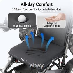 Reclining Electric Wheelchair All Terrain 4 Wheels Foldable Mobility Scooter US