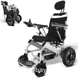 Reclining Foldable Electric Wheelchairs Mobility Scooter For All Terrain