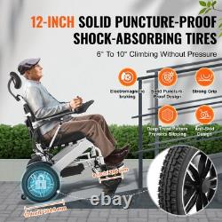 Reclining Foldable Electric Wheelchairs Mobility Scooter For All Terrain