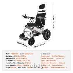 Reclining Foldable Electric Wheelchairs Mobility Scooter For All Terrain