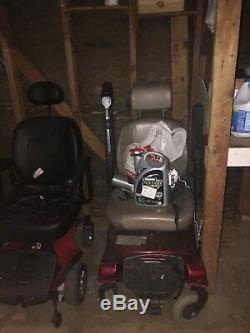Red Jazzy 600 power adult wheelchair motorized scooter