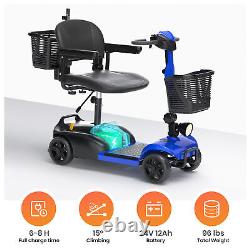 SACVON X-01 4 Wheels Mobility Scooter with Cane Holder for Seniors, Electric