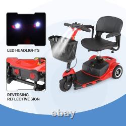 Senior 4 Wheel Electric Mobility Scooter Wheelchair Collapsible 12.4Mile UL Safe