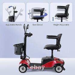 Senior Adult 4 Wheels Mobility Scooter Power Wheelchair Folding Electric Travel