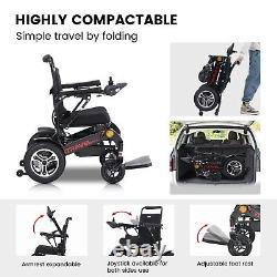 Smart Electric Wheelchair Foldable Travel Power Wheelchair Scooter Easy Folding