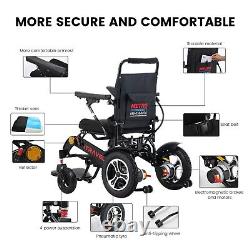 Smart Electric Wheelchair Foldable Travel Power Wheelchair Scooter Easy Folding