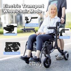 Three-in-one wheelchair, mobility scooter, and transport wheelchair for the elde