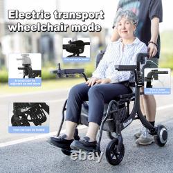 Three-in-one wheelchair, mobility scooter, and transport wheelchair for the elde