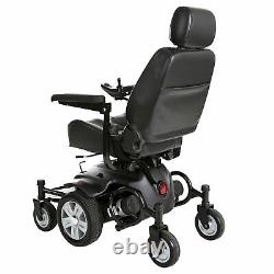 Titan AXS Mid-Wheel Power Wheelchair, 22x20 Captain Seat