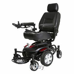 Titan AXS Mid-Wheel Power Wheelchair, 22x20 Captain Seat