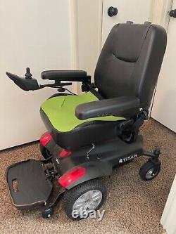 Titan Drive Electric Power Wheelchair Motor Scooter Motorized Cart Black Red