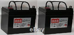 (Two) Replacement for 12V 35AH Jazzy Select GT Power Chair Scooter Battery