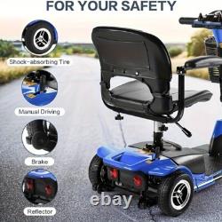 UL 4 Wheel Mobility Scooter Electric Wheelchair Foldind Rollator Adult Senior US