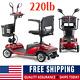 Us 4 Wheels Mobility Scooter Electric Powered Wheelchair Device For Adult Home