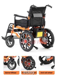 US Electric Wheelchair Intelligent Foldable Motorized Powerchair All Terrain New