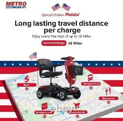 US Outdoor Compact Mobility Scooter WithSide Bag Power Wheel Chair Electric Device