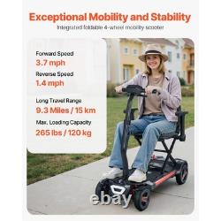 Uimoso 4-Wheel Electric Mobility Scooter with Foldable Design for Easy Transport