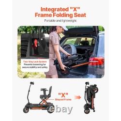 Uimoso 4-Wheel Electric Mobility Scooter with Foldable Design for Easy Transport