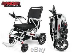 Ultra Deluxe Folding Motorized Wheelchair, lightweight compact Power Scooter