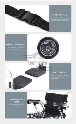 Ultra-Lightweight Electric Wheelchair 264lbs Capacity Comfortable for Travel