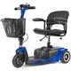 Update 3 Wheels Folding Mobility Scooter Power Electric Wheelchair For Seniors