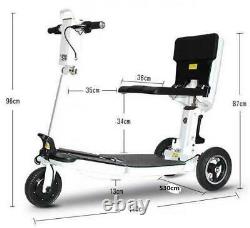 Used 3Wheel Electric Mobility Scooter 3Speed Motorized Mobile Wheelchair Folding