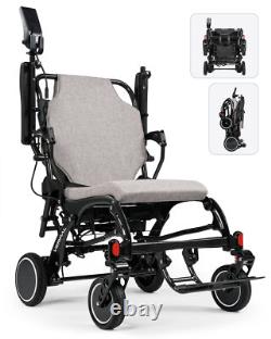 VERPAL Carbon Fiber Electric Wheelchair Ultra Lightweight 21'' Widen FDA Airline