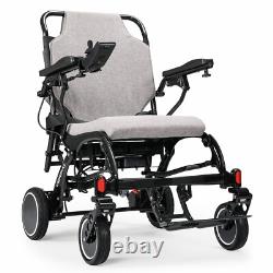 VERPAL Carbon Fiber Electric Wheelchair Ultra Lightweight 21'' Widen FDA Airline