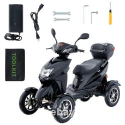 VEVOR Heavy Duty 4-Wheel Mobility Scooters 40 Miles 3-Speed 500W 450lbs Capacity