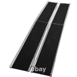 VILOBOS 10ft Aluminum Wheelchair Access Ramp Non-Skid Portable Threshold Scooter