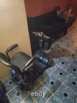 Vive 4 Wheel Electric Powered Heavy Duty Compact Wheelchair Device Blue