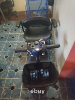 Vive 4 Wheel Electric Powered Heavy Duty Compact Wheelchair Device Blue