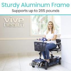 Vive 4 Wheel Mobility Scooter Electric Powered Wheelchair Device Compact