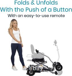 Vive Folding Mobility Scooter Electric Powered Wheelchair, 4 Wheel, Handicap F