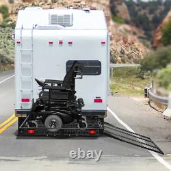 Wheelchair Carrier Strong Hitch Cargo Trailer Mobil Scooter Access Load Ramp