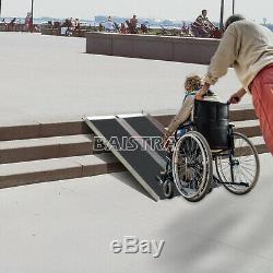 Wheelchair Folding Aluminum Loading Scooter Trailer 48x29'' Pickup Truck Ramps