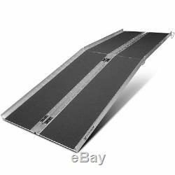 Wheelchair Ramp, Portable Solid Surface Scooter Access, Aluminum, Multifold, 8