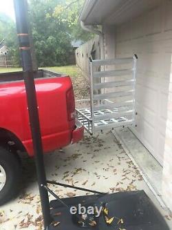 Wheelchair Scooter Mobility 500 Lb Aluminum Carrier Detachable Ramp