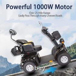 1000W 60V 20AH Scooter Électrique à 4 Roues pour Personnes Âgées