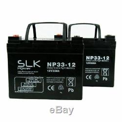 2 Batteries Pour Fauteuil Roulant Électrique 2 X (12v) 33ah
