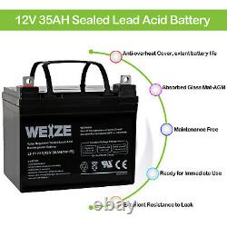 2 Pack 12v 35ah Batterie Pour Pride Mobility Jazzy Select 6 Gt Powerchair Scooter
