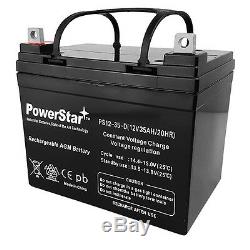 (2) Powerstar Remplacement 12v 35ah U1 Électriques Batteries Fauteuil Roulant Scooter