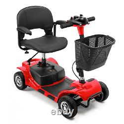 2024 Scooter de mobilité à 4 roues pliable électrique pour fauteuil roulant de voyage