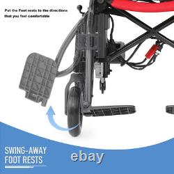 2PCS Fauteuils roulants électriques pliants à batterie Scooter de mobilité médicale Voyage à domicile