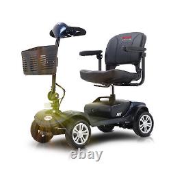 4 Roues Mobilité Scooter Power Wheel Chaise Appareil Électrique Compact Avec Sac Latéral